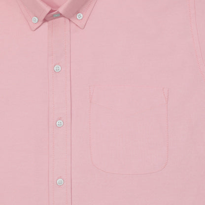 Pink Oxford Cotton Shirt For Men