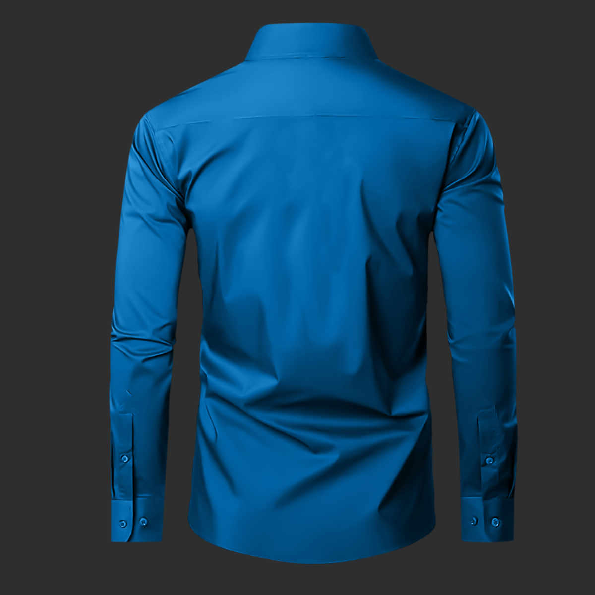 Premium Satin Solid Shirt for Man (Royal Blue)
