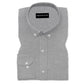 Silver Oxford Cotton Shirt For Man