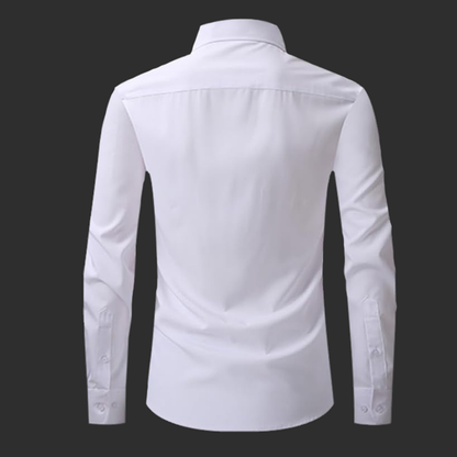 Crown Designer Premium Cotton Without Pocket Solid Shirt for Man (Navy Blue)