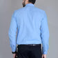 New Cotton Blend Solid Shirts (Light Blue) - Frankshop.in