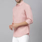 Premium Cotton Blend Solid Shirts (Pink) - Frankshop.in
