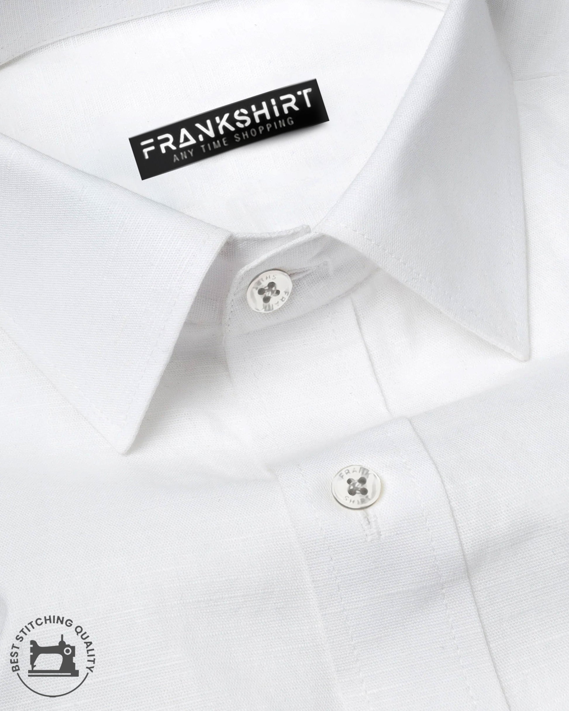 Pearl White I Formal Shirt I Regular Fit I 100% Cotton Shirt - Frankshop.in