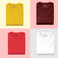 Pack of 4 Half Sleeves T-Shirts for Men 180 GSM (Mustard,Maroon,Red and White ) - Frankshop.in