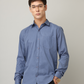 Frankshirt Blue Solid Tailored Fit Cotton Casual Shirt for Man - Frankshop.in