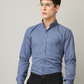Frankshirt Blue Solid Tailored Fit Cotton Casual Shirt for Man - Frankshop.in