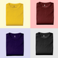 Pack of 4 Half Sleeves T-Shirts for Men 180 GSM (Mustard,Maroon,Navy Blue and Black) - Frankshop.in