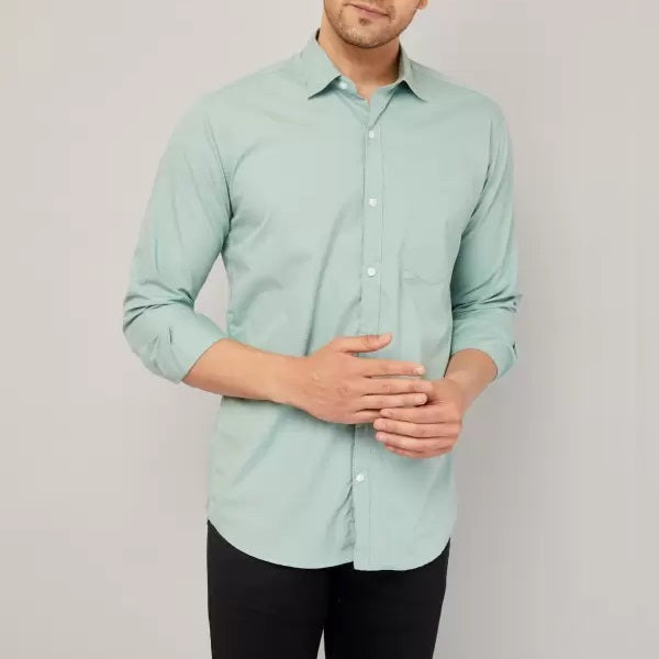 Combo of 4 Cotton Shirt for Man ( White,Maroon,Pink and Pista ) - Frankshop.in