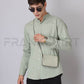 Frankshirt Chinese Collar Pista Tailored Fit Cotton Casual Shirt for Man - Frankshop.in