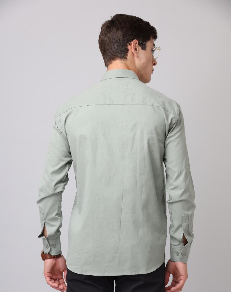 Frankshirt Pista Solid Tailored Fit Cotton Casual Shirt for Man - Frankshop.in