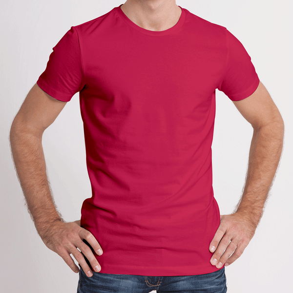 Pack of 4 Half Sleeves T-Shirts for Men 180 GSM (Mustard,Maroon,Red and White ) - Frankshop.in