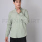 Frankshirt Chinese Collar Pista Tailored Fit Cotton Casual Shirt for Man - Frankshop.in