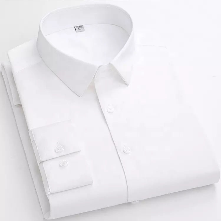 Solid Cotton Shirt for Man (White)