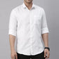 Combo of 3 Cotton Shirt for Man ( White,Black and Navy Blue ) - Frankshop.in