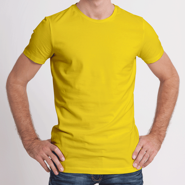 Pack of 4 Half Sleeves T-Shirts for Men 180 GSM (Mustard,Maroon,Navy Blue and White )
