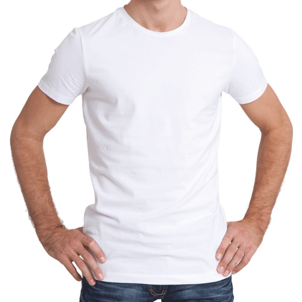 Combo of Half Sleeves 180 GSM T-Shirts for Men Cotton (White and Black)